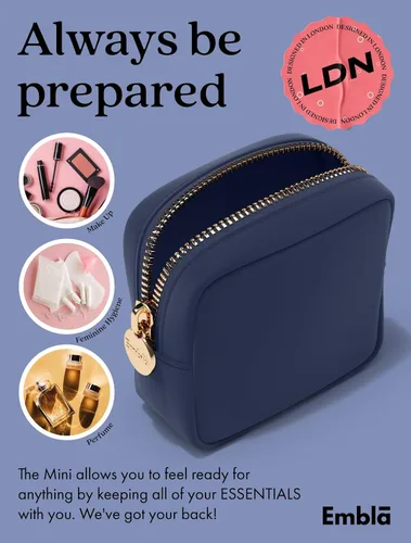 Miniatura 4 de Bolsa de Maquillaje de Viaje Embla Bolsa de Artículos de Aseo de Viaje, Zafiro, Mini, Mini