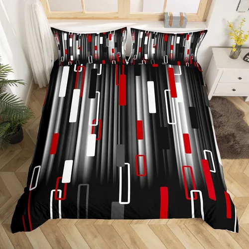 Miniatura 36 de Juego de ropa de cama con estampado de piel de vaca para niños, juego de funda de edredón con patrón de piel de vaca, juego de funda de edredón