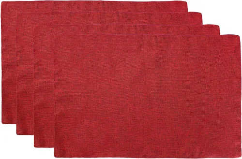 Miniatura 7 de Fennco Styles Manteles individuales con borde dorado metálico, 13 x 19 pulgadas, juego de 4 manteles individuales para decoración del hogar