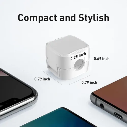 Miniatura 7 de Paquete de 12 clips para cables, organizador de cables, soporte de cable para mesita de noche, organizador de cables magnético, soporte de cable
