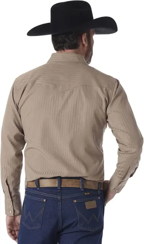 Miniatura 2 de Wrangler Camisas deportivas de manga larga con botones a presión y dos bolsillos para hombre
