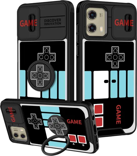Miniatura 12 de Funermei Funda para Moto G Play 4G 2024 – Funda para teléfono para mujeres y niñas, diseño único de gato y libros, diseño único con funda
