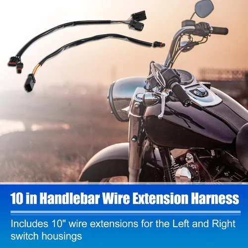 Miniatura 3 de X AUTOHAUX Arnés de extensión de cable de circuito de bus CAN para manillar de 10 pulgadas para Harley Davidson Softail Dynas Electra Glide Road