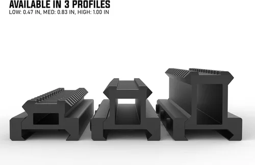 Miniatura 4 de Monstrum Lockdown V3 Picatinny - Soporte elevador con base de tope de retroceso 5.5 pulgadas de longitud 0 o 20 MOA