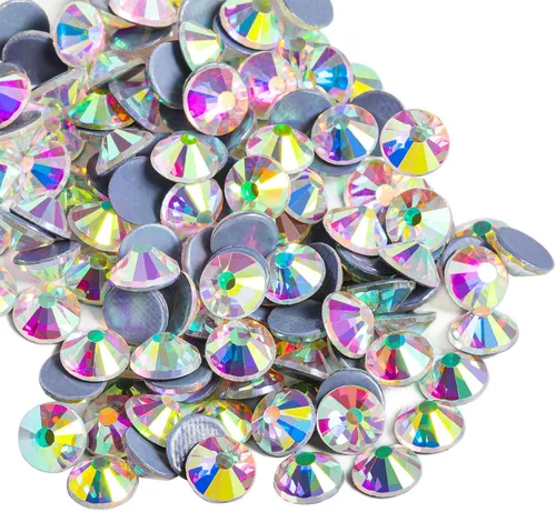 Miniatura 15 de Beadsland Hotfix - 2880 diamantes de imitación de cristal con parte trasera plana para manualidades, ropa, decoraciones de bricolaje, cristal AB