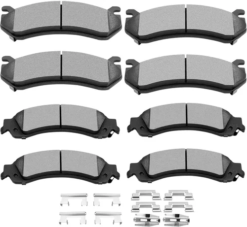 Miniatura 8 de SCITOO Pastillas de freno de cerámica, 8 piezas de pastillas de freno delanteras y traseras kits de frenos para 2008-2012 para Honda para Accord