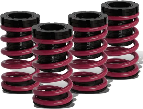 Miniatura 7 de Auto Dynasty Muelles de suspensión ajustables escalados compatibles con Honda Civic Coupé/Sedán 01-05, 4 piezas, resorte azul