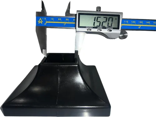 Miniatura 3 de JM Steel - Falda de plástico entrelazada para postes de 1.5 x 1.5 pulgadas para poste y 4.5 x 4.5 pulgadas para base. (1 paquete)