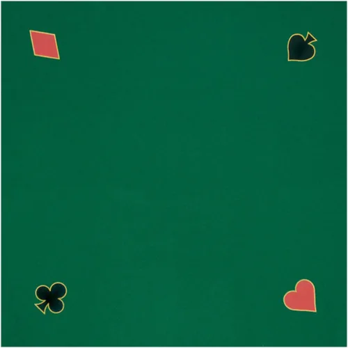 Trademark Poker - Tablero de mesa de póquer de algodón de 40 x 40 pulgadas para juegos de casino o rompecabezas, tapete de juego ligero y portátil