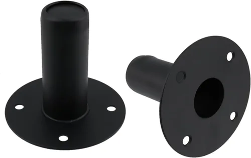 Miniatura 5 de T Tulead Soporte de montaje para altavoz, soporte superior de 4.21 x 3.15 pulgadas, soporte para altavoz, montaje en poste para gabinete, paquete