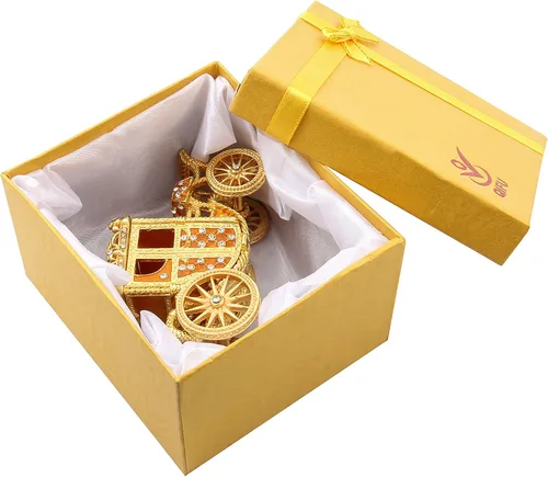 Miniatura 26 de QIFU Caja de baratija pintada a mano con bisagras, regalo único para la familia