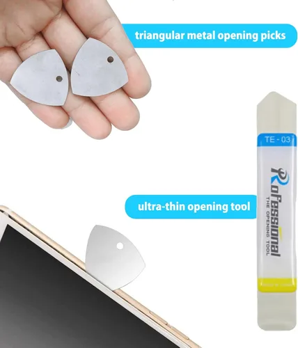 Miniatura 5 de Spudger - Kit de herramientas de palanca, herramienta de apertura de 8 piezas, kit de herramientas de metal Spudger, herramienta ultrafina y abierta