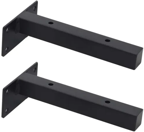 Miniatura 9 de Soporte de estante rústico flotante en T, soportes para estantes ocultos colgantes, soporte de estante de partición de carga para montaje en pared