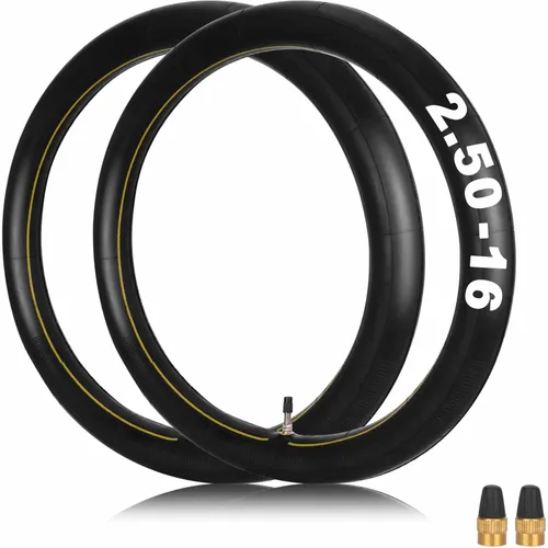 Paquete de 2 tubos interiores de 2.25/2.50-16 pulgadas de repuesto para XR 75 80 CRF 80F Dirt Bike ATV todoterreno motocicleta, vástago de válvula