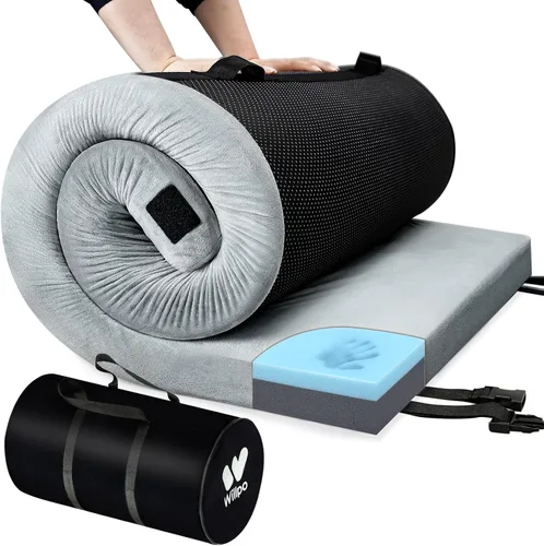 Miniatura 9 de Willpo CertiPUR-US Memory Foam Camping Mattress with Travel Bag and 2 Interchangeable Covers, Lightweight Portable Sleeping Pad for Tents, Guest