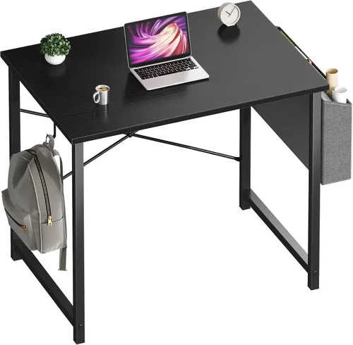 Miniatura 22 de OLIXIS Escritorio de computadora de 44 pulgadas, escritorios de oficina en casa para espacios pequeños, mesa de estudio, escritura, trabajo