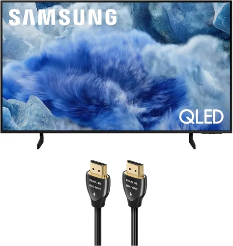 Samsung QN43Q8FAAFXZA 43 Inch Class QLED Q8F 4K Vision AI Smart TV with an AudioQuest Pearl 2.25M 48G 8K-10K HDMI Digital Cable (2025)