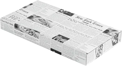 Miniatura 14 de Restaurantware Caja de pizza pequeña de 50 unidades, 14 x 7 x 1.5 pulgadas, caja rectangular para llevar papel corrugado para alimentos calientes