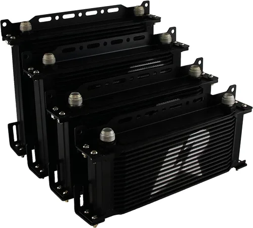 Miniatura 7 de Transmisión universal del motor de aluminio AN10 30 hileras kit de enfriador de aceite con soporte + manguera adaptadora+kit de ventilador de 7