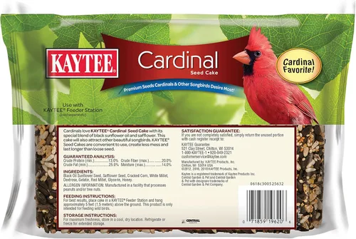 Miniatura 2 de Kaytee Cardinal Seed Cake, alimento para pájaros silvestres, 1.85 libras (paquete de 2)