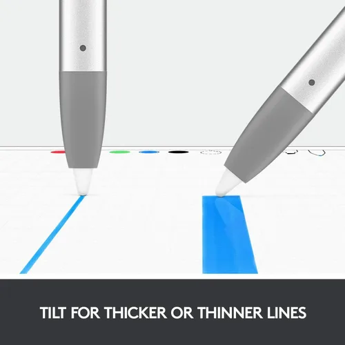 Miniatura 4 de Logitech Lápiz digital Crayon para todos los iPads (versiones 2018 y posteriores) con tecnología Apple Pencil, diseño anti-rodamiento y punta