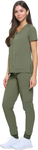 Miniatura 2 de Natural Uniforms Conjunto deportivo elástico esencial para mujer
