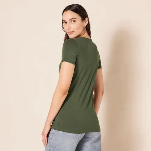 Miniatura 214 de Amazon Essentials Women's Regular-Fit Short-Sleeve Crewneck T-Shirt