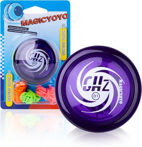 Miniatura 12 de Looping Yoyo D1 Responsive YoYo para niños principiantes, Yo Yo Yo de 2A Loop Yo-Yo Starter Yo-Yo Easy to Play Trucos de cuerda básicos (rojo)