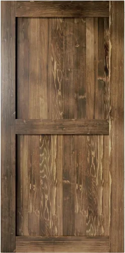 Miniatura 8 de Homacer Puerta de granero de madera maciza de 34 pulgadas de ancho x 84 pulgadas de alto x 1-3/8 pulgadas de profundidad, acabado y sin ensamblar