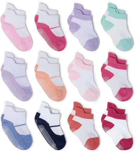 Miniatura 27 de Calcetines tobilleros antideslizantes Zaples para bebés con suelas antideslizantes para bebés, niños pequeños, niños y niñas