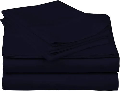 Miniatura 5 de Juego de sábanas de 800 hilos de 4 piezas, 100% algodón, color burdeos, para cama de tamaño individual, juego de ropa de cama de algodón de fibra