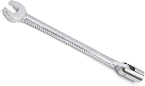 Llave de enchufe de extremo abierto de cabeza flexible de 0.512 in/0.51 pulgadas, llave inglesa combinada de trinquete, llave de combinación