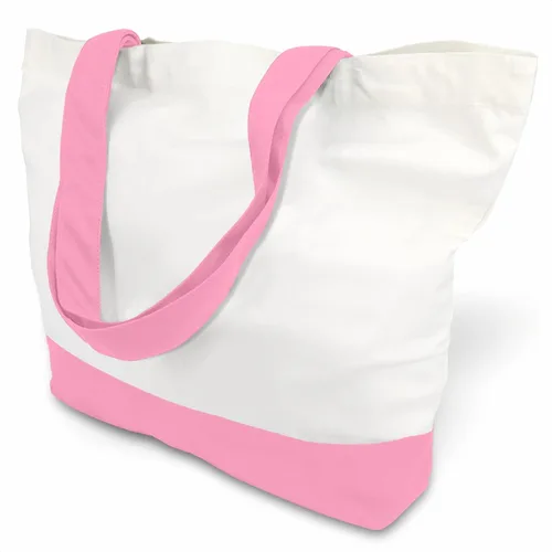 Miniatura 17 de TOPDesign - Paquete de 1 bolsa de lona de algodón, superfuerte, 12 onzas, bolsa para compras reutilizable, de tela, diseño moderno, en dos tonos