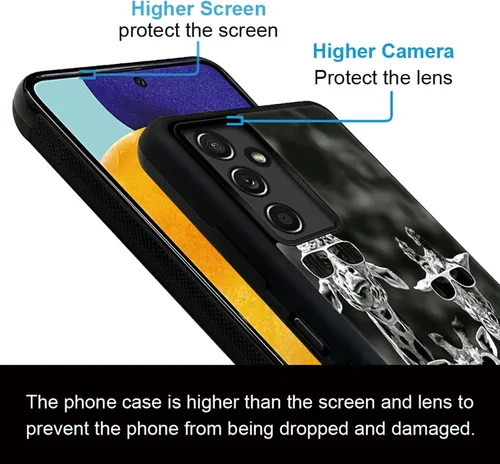 Miniatura 5 de CARLOCA Funda compatible con Samsung Galaxy A13 5G, diseño gráfico de moda a prueba de golpes, protección contra caídas y antiarañazos para Samsung
