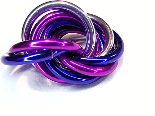 Miniatura 41 de Möbii Fidget Ball (MultiColor): Herramienta de alivio del estrés, ansiedad y estimulación para ADHD, silenciosa, ideal para el hogar, viajes, Rosa