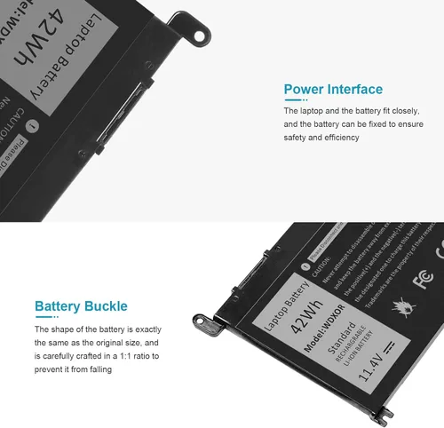 Miniatura 4 de Batería YRDD6 para Dell Inspiron 5591 7586 5491 5481 5482 5485 3310 2-en-1 15 3582 3583 3593 3584 5590 5593 5594 5585 5598 14 3493 5493 5480 3793