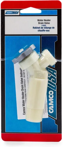Miniatura 7 de Camco 11523 Válvula de drenaje para calentador de agua RV, color blanco (paquete de 2)