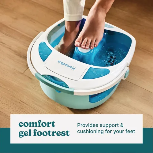 Miniatura 8 de HoMedics Shower Bliss Foot Spa, chorros de agua para masaje de ducha, centro de pedicura con 3 accesorios, control táctil de los dedos, FB-625H