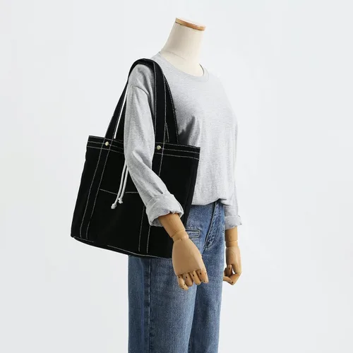 Miniatura 2 de Jeelow Bolso de mano de lona, bolso de hombro, bolsos cruzados, bolsillos dobles para hombres y mujeres