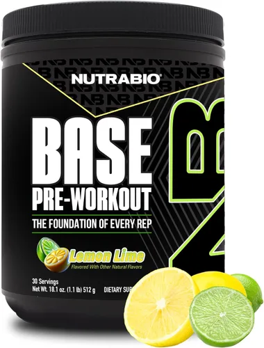 Miniatura 11 de NutraBio Base Pre-Entrenamiento Polvo 200mg Cafeína, Energía Sostenible, Enfoque, Resistencia, Bomba, Sin Azúcar Preentrenamiento Limpio