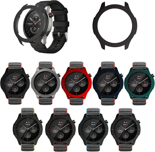 Miniatura 6 de Funda protectora para Amazfit GTR 4, a prueba de golpes, duradera, de policarbonato duro, accesorios para Amazfit GTR 4 Smartwatch (transparente)