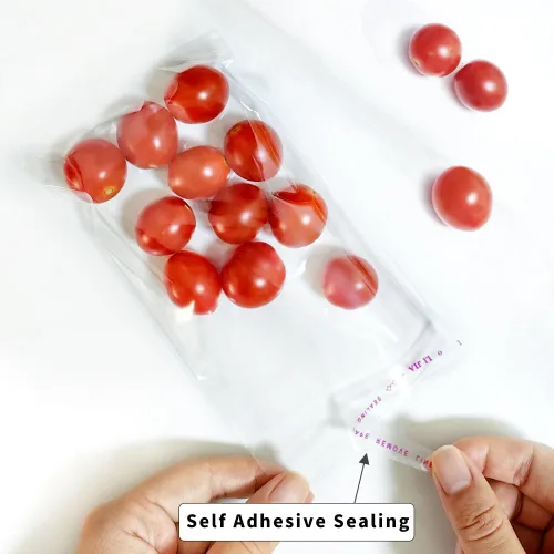 Miniatura 3 de Lhocm Bolsas transparentes autoadhesivas para galletas, 4 x 6 pulgadas, paquete de 100 bolsas de celofán resellables para golosinas y regalos