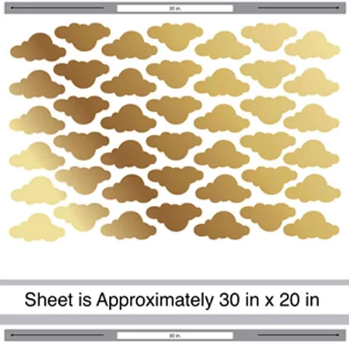 Miniatura 2 de Nube de oro Decal Set – Adhesivo Oro beso Cortar las nube por chromantics