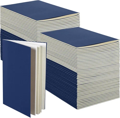 Miniatura 17 de Mimorou 100 piezas de cuadernos diarios a granel - Cuadernos kraft de tapa blanda A5 pequeños de 5.5 pulgadas x 8.3 pulgadas con 60 páginas 30 hojas