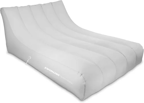 Miniatura 14 de SWIMLINE Original Cloud Chaise 360 - Tumbona flotante para piscina y lago, balsa circular para adultos y niños, respaldo W Cómoda textura