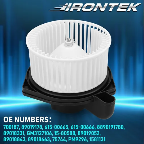 Miniatura 4 de IRONTEK 89019178 Motor de ventilador HVAC con jaula de ventilador para Chevrolet Colorado 2004-2012, SSR 2003-2006, 2004-2012 para GMC Canyon, 2006