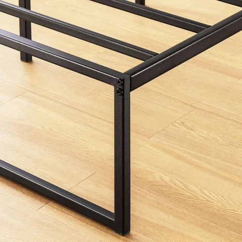 Miniatura 8 de Mellow MYLA - Marco de cama de plataforma de metal de 14 pulgadas con listones de acero, tamaño matrimonial