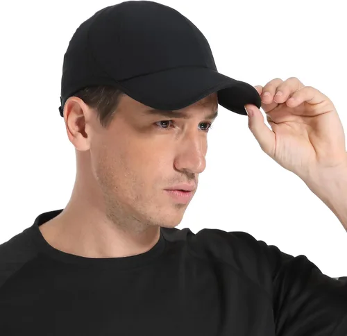 Miniatura 4 de GADIEMKENSD Sombrero de correr de rendimiento, tela elástica con malla ventilada para entrenamientos al aire libre