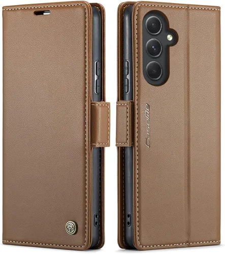 Miniatura 12 de QLTYPRI Funda tipo cartera para Samsung Galaxy S22 Ultra, funda magnética de piel sintética de alta calidad con bloqueo RFID, ranuras para tarjetas