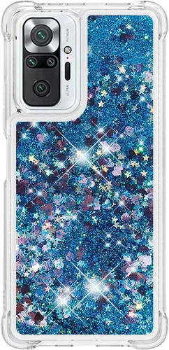 Miniatura 95 de Glitter Sparkle Moving Quicksand Flowing Cover para Xiaomi Redmi Note 10S Bling Liquid Clear Star Heart Silicona Bumper Funda transparente de goma a